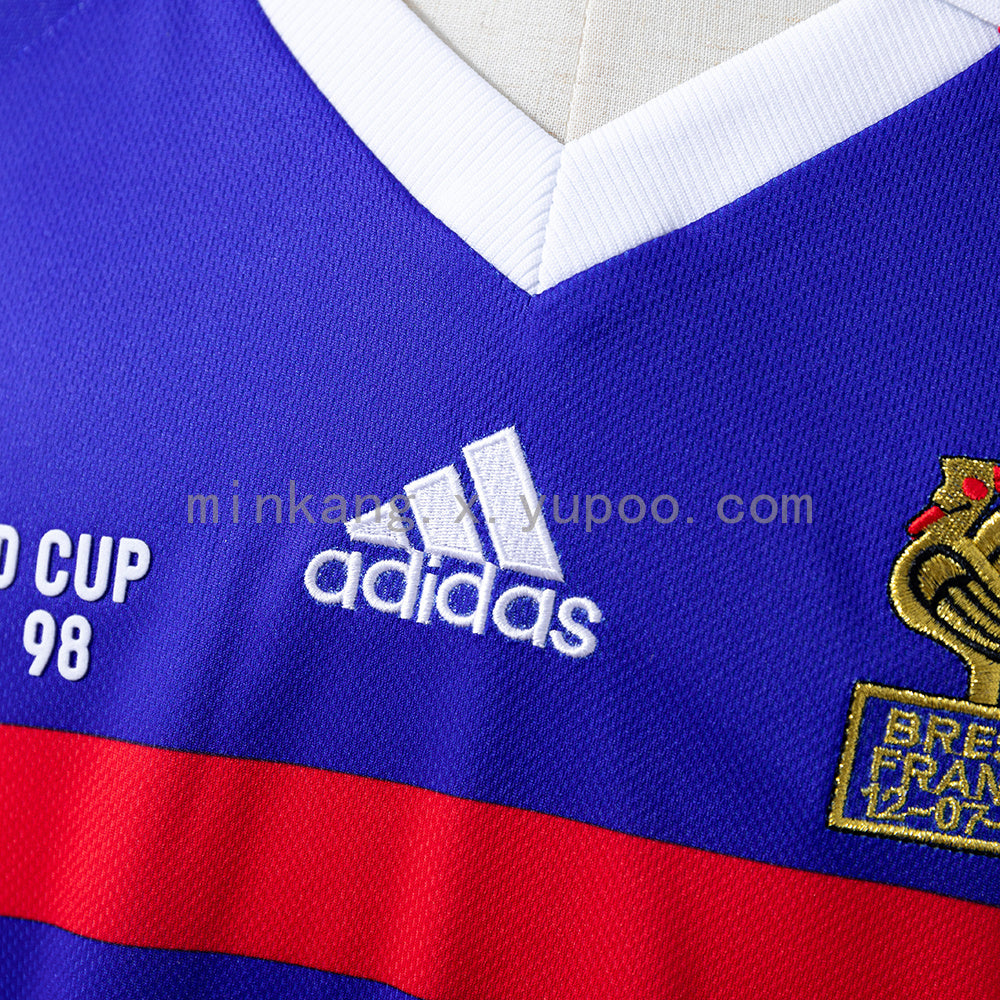 Retro long sleeve France 1998 Home S-XXL