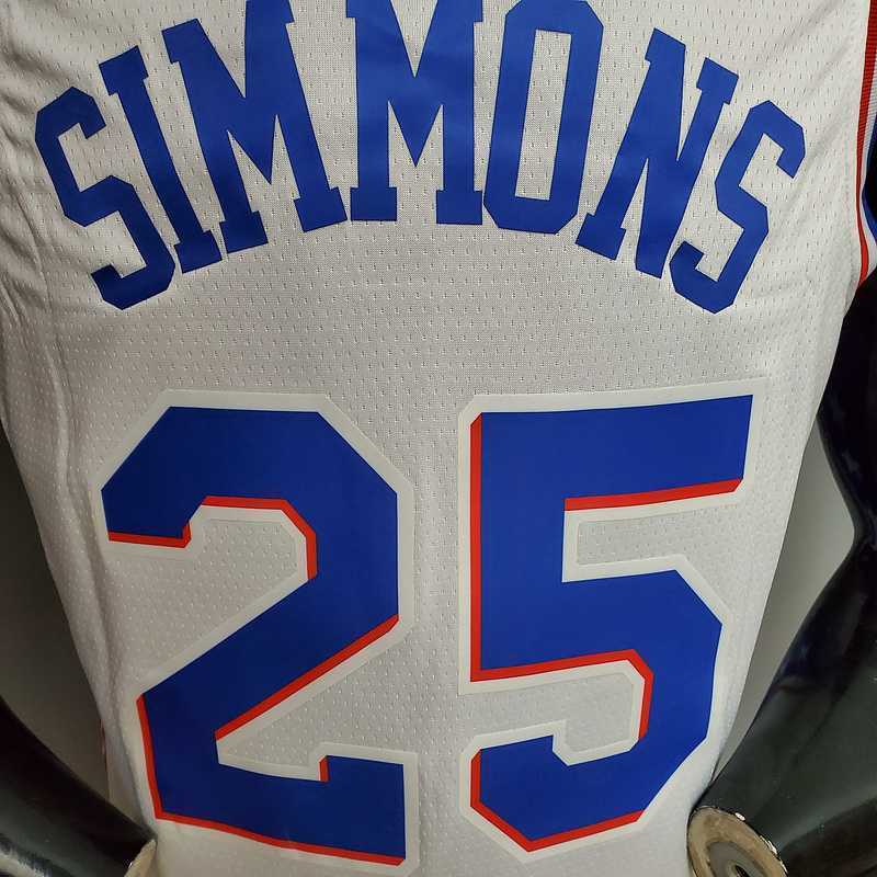 SIMMONS#25 Detroit Pistons white