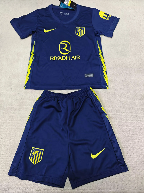 25-26 Atletico Madrid Away kid kit
