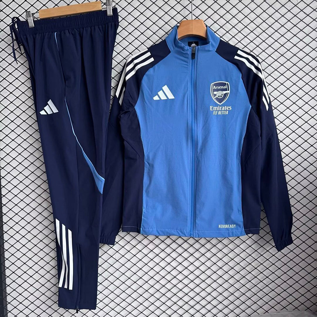 Arsenal 2025/26 Blue Windbreaker Suit Size S-2XL