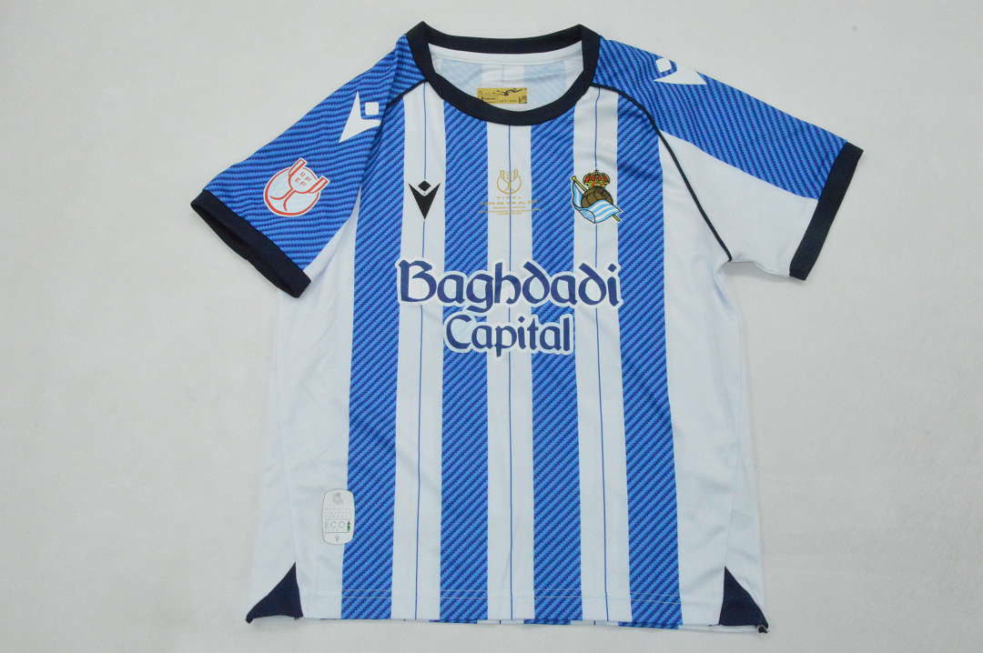 Real sociedad 2025/26 copa de rey final kid kit 16-28