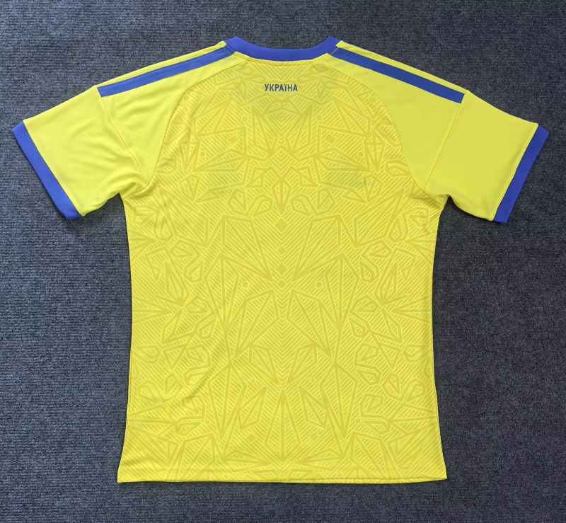 Ukraine 2026 Home soccer jersey size S-4XL