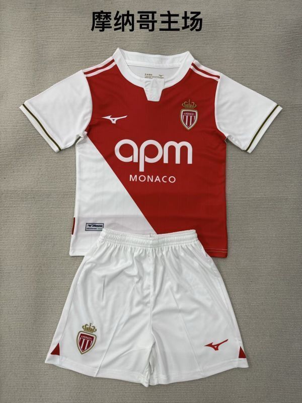 Monaco 2025/26 Home kid kit Size 16-18