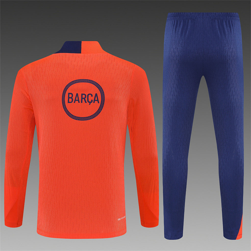 Barcelona Orange 2025/26 training shirt half zip