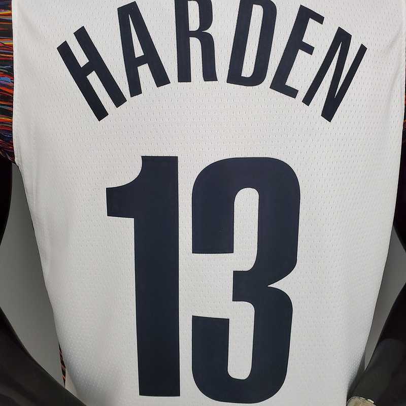 Harden #13 Brooklyn Nets City version white