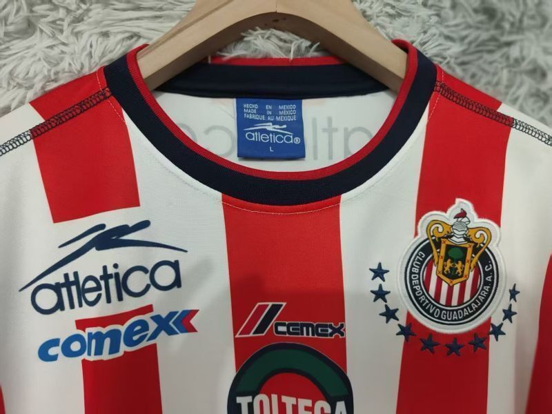 Retro Chivas 2002/03 Home long sleeve Soccer jersey