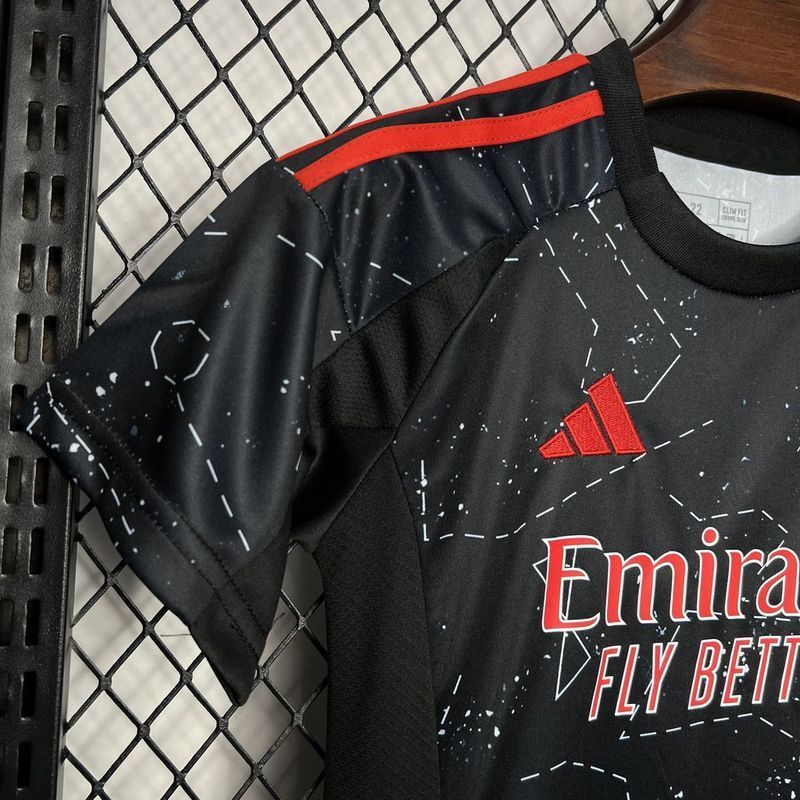 24-25 Benfica away black kid kit