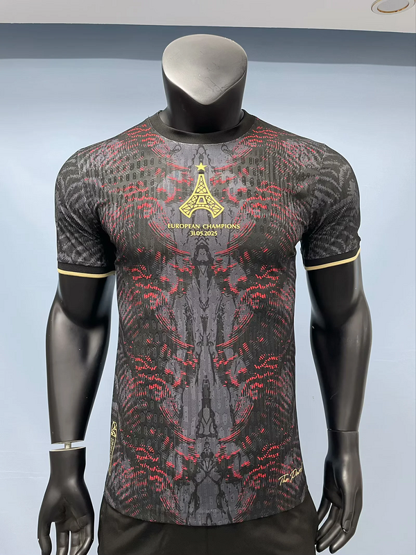 25-26 PSG black and red special player version jersey
