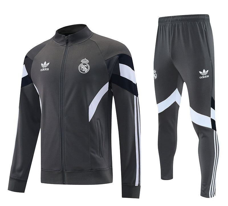 25-26 Real Madrid gray jacket suit