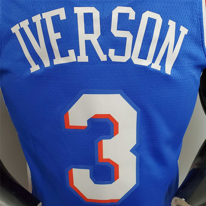 Iverson #3 Detroit Pistons blue