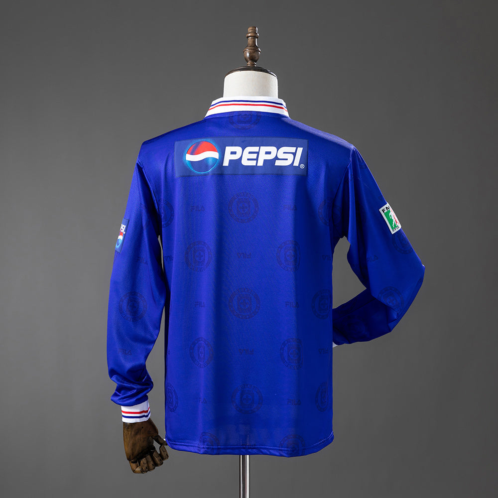 Cruz Azul 1998 Home Long-Sleeve Retro Jersey S-XXL