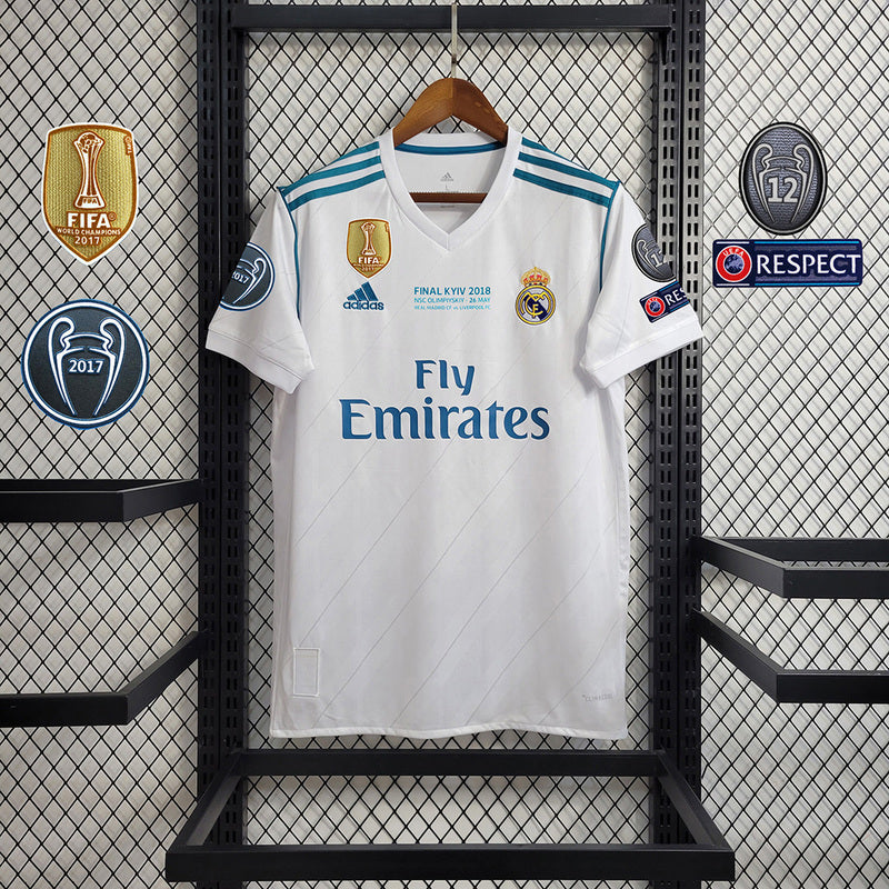 17-18 Real Madrid home white retro jersey