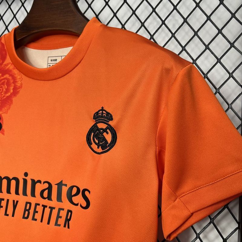 24-25 Real Madrid Y3 Rose Special Edition orange Kids Kit
