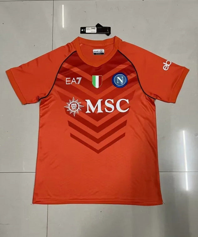 23-24 Napoli red goalkeeper jersey