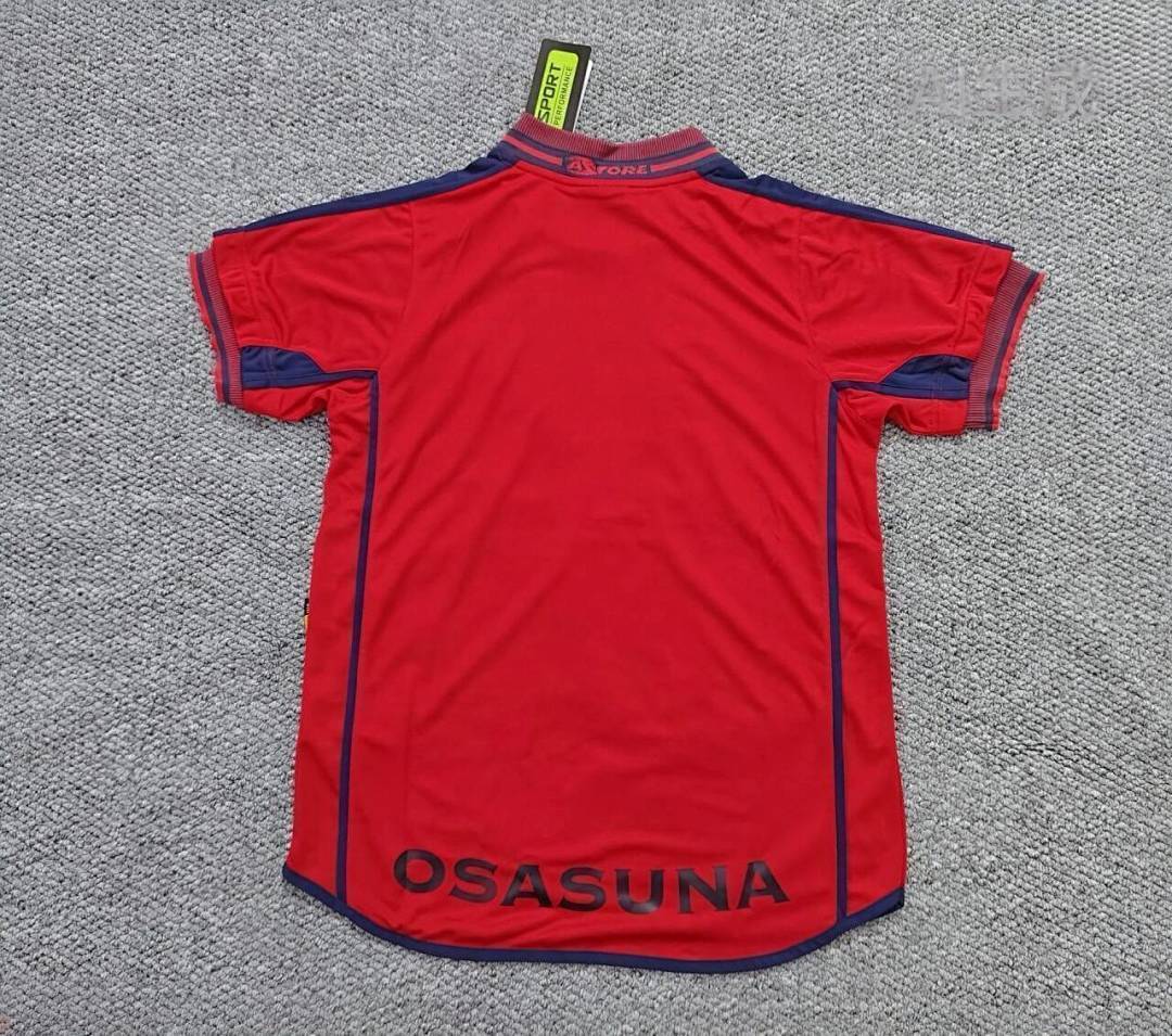 Retro Osasuna home 2000/01 soccer jersey S-2XL