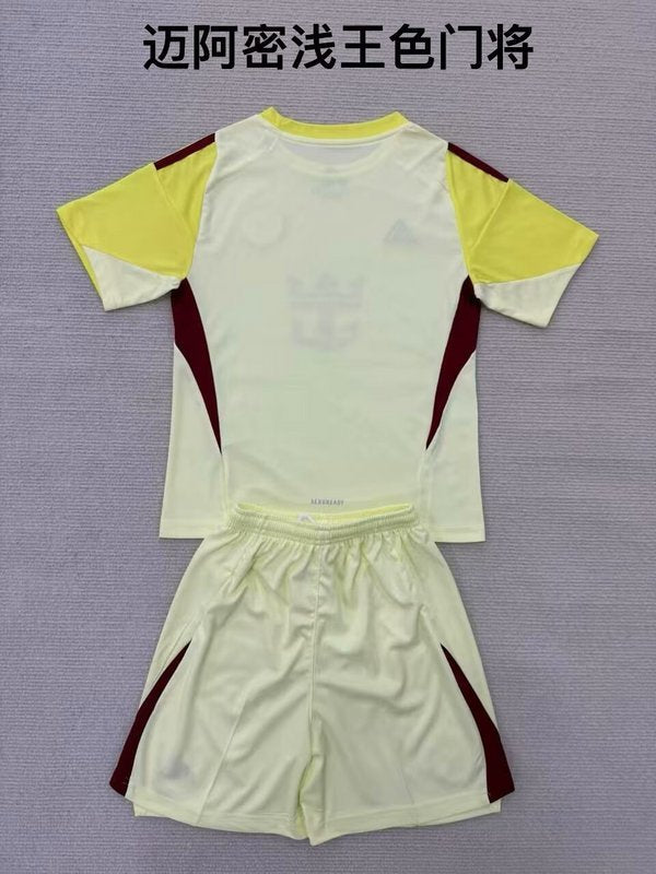 25-26 Miami yellow goalkeeper kid kit