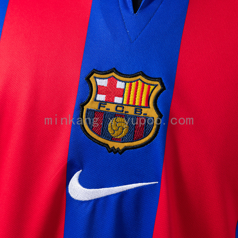 Retro Barcelona 01/02 home S-XXL