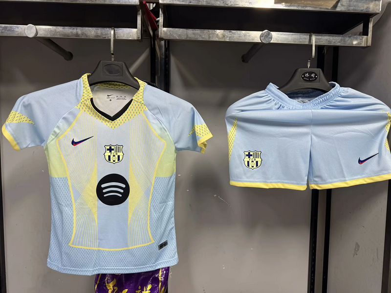 25-26 Barcelona blue and yellow special kid kit