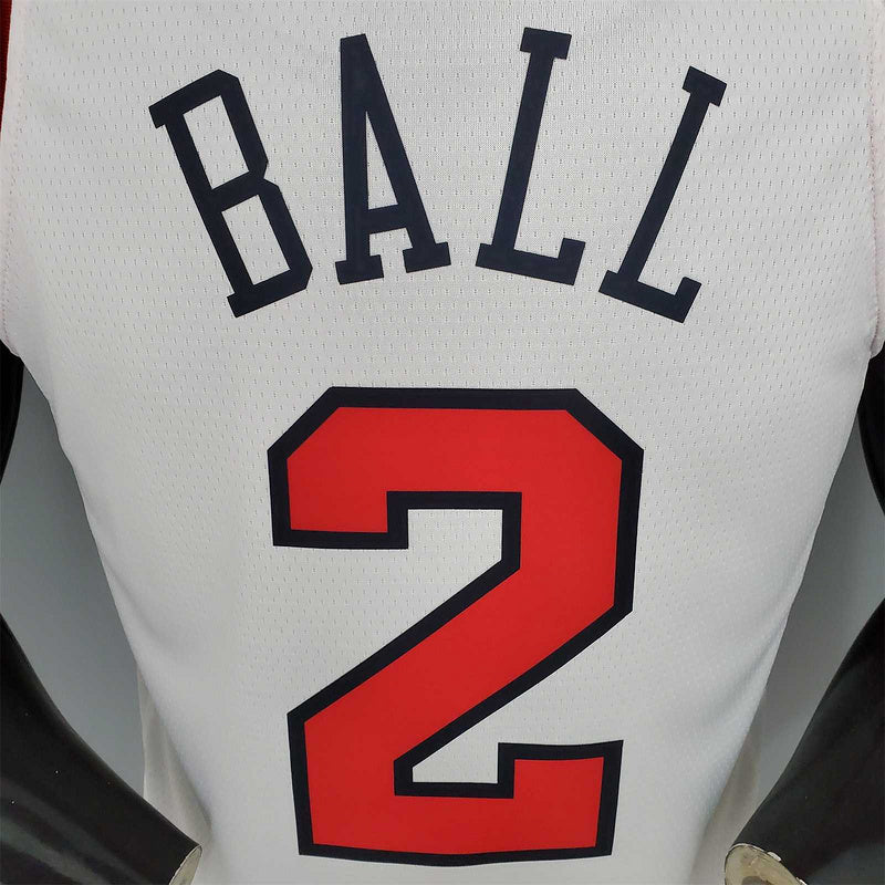 BALL#2 Chicago Bulls white