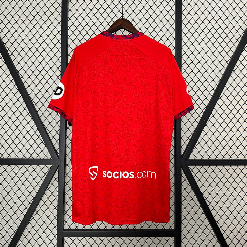 24-25 Sevilla away red soccer jersey