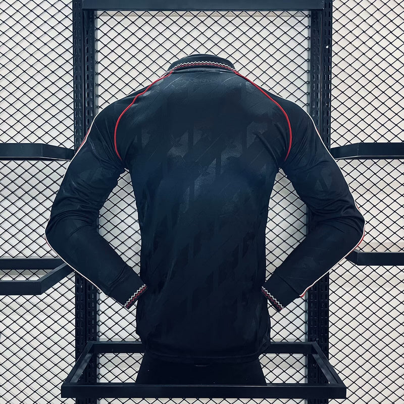24-25 Manchester United Black Retro Model Long Sleeve PLayer Version Jersey