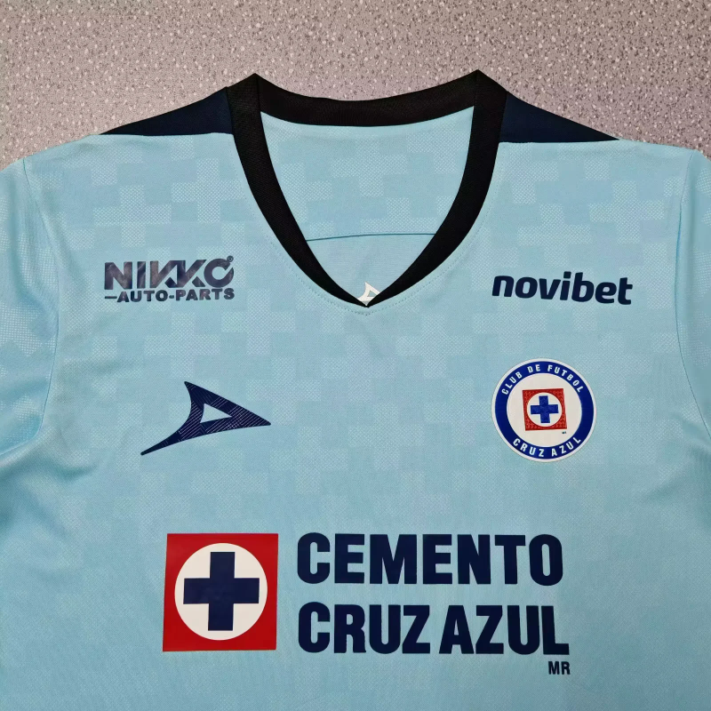 25-26 Cruz Azul blue Goalkeeper soccer jersey