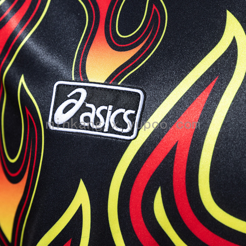 Japan 1998 Goalkeeper Black Fireworks Long Sleeve Retro Jersey S-XXL