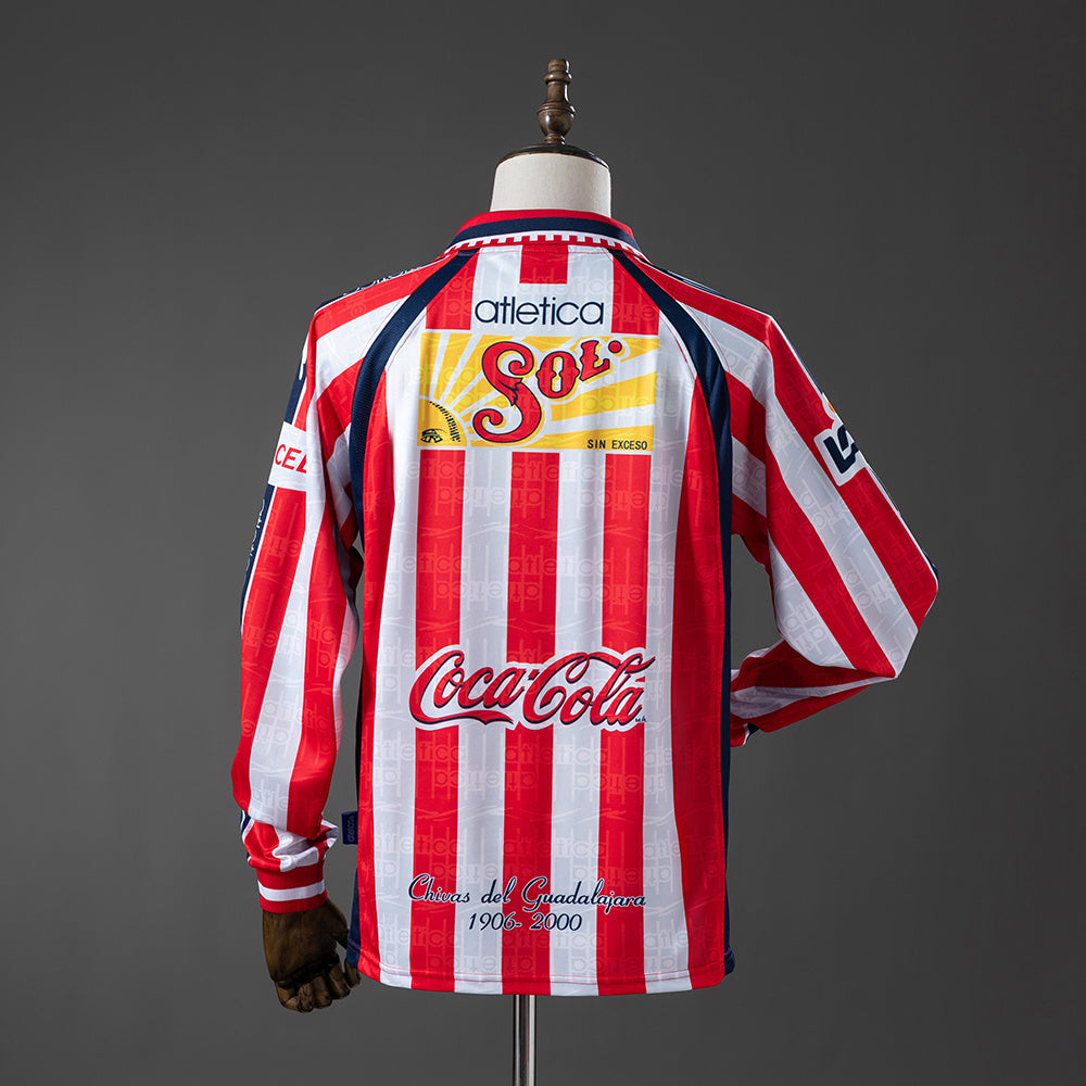 Chivas de Guadalajara 99/00 Home Long-sleeved Retro Jersey S-XXL