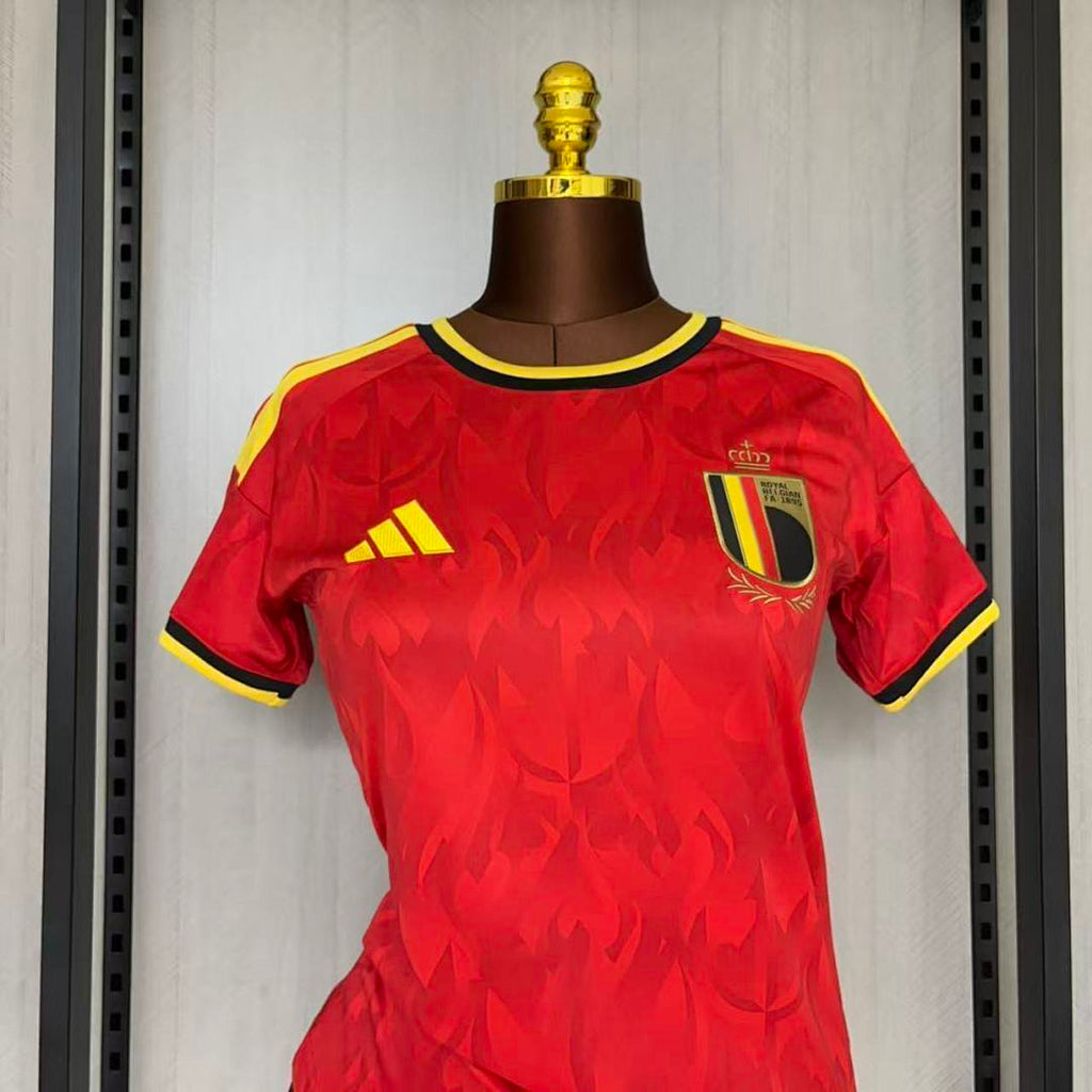 Woman Belgium 2025-26 Home soccer jersey size S-2XL