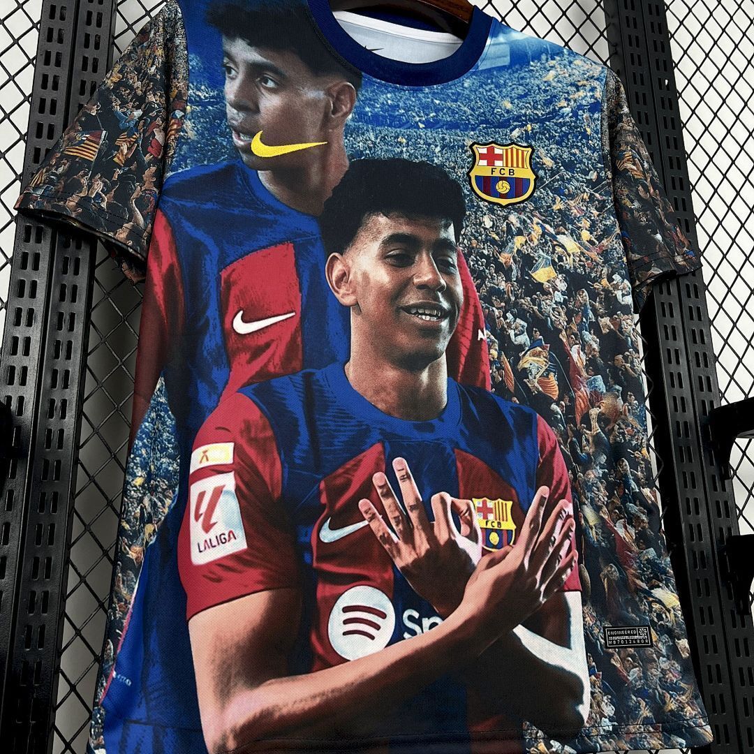 Mens Barcelona 2025/26 LAMINE YAMAL Special Jersey