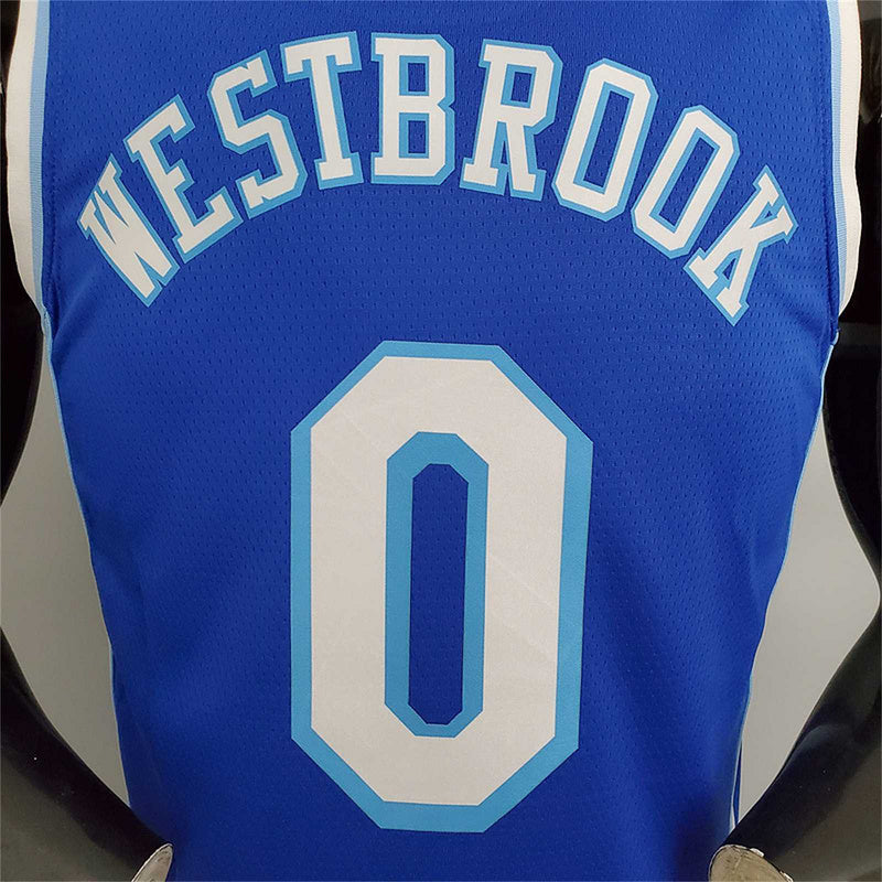 Lakers Westbrook#0 Latin Night (High Head) Blue
