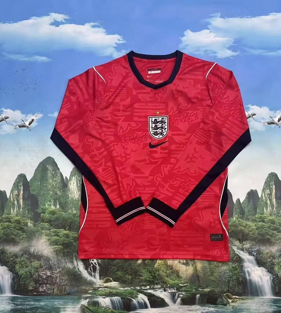England 2026 World Cup Home Long sleeve soccer jerseys S-4XL