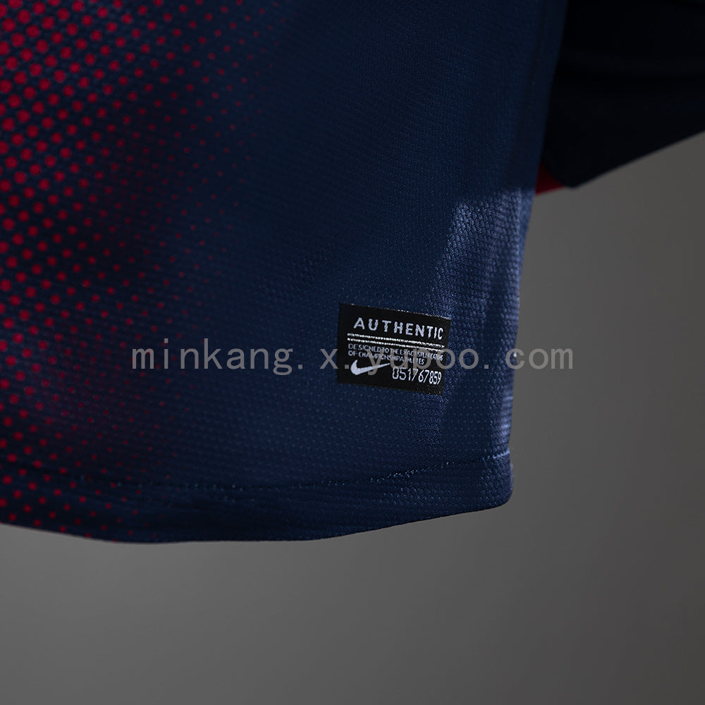 Barcelona 12/13 Home Long Sleeve Player Version Retro Jersey S-3XL