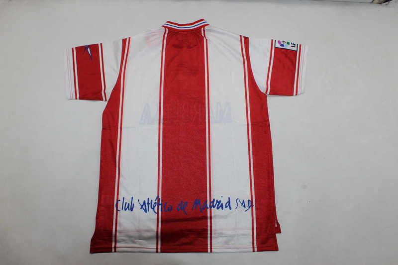 99-00 Atletico Madrid home retro soccer jersey