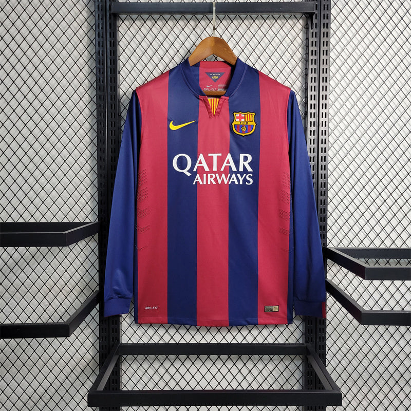 14-15 Barcelona home Long Sleeve