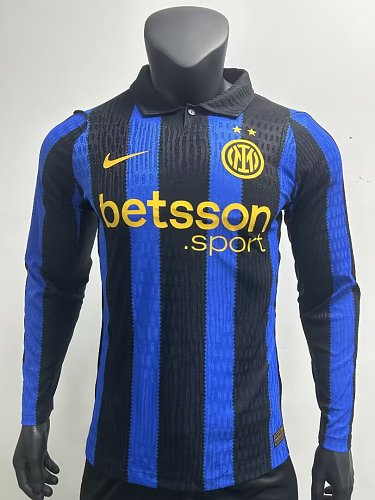 26-27 Inter Milan Home Player version Long Sleeve S-3XL — Jsonwang 26/27