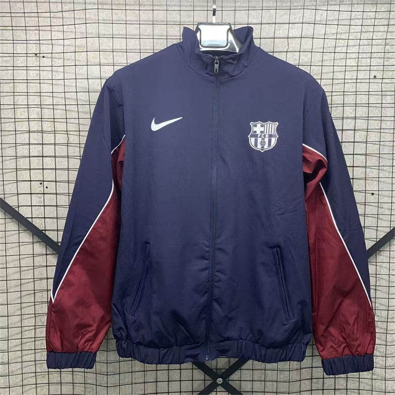 24-25 Barcelona blue and red windbreaker