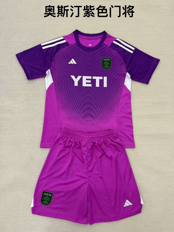 25-26 Austin Purple goalkeeper kid kit