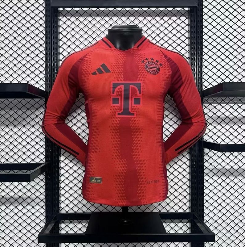 24-25 bayern home long sleeve player version jersey