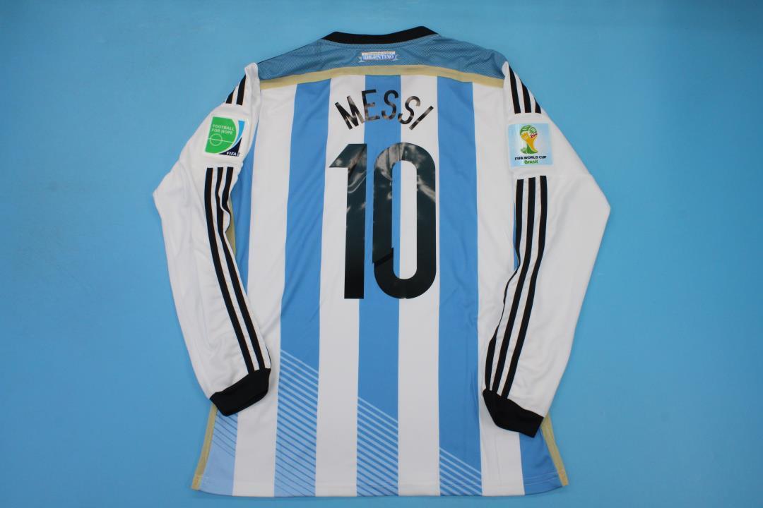 ARGENTINA 2014 Manga larga Version jugador — National Retro