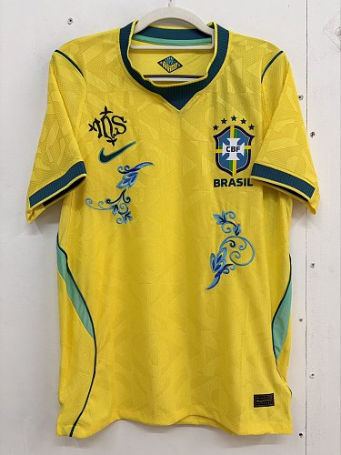 2026 Brazil Home Embroidered Player Edition S-2XL — Jsonwang 26/27
