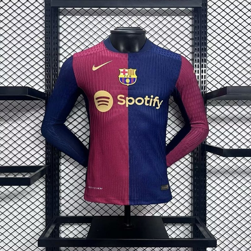 24-25 Barcelona home long sleeve player version jersey