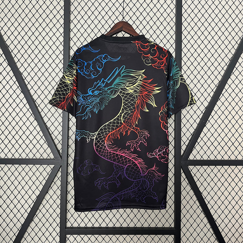 24-25 Real Madrid black colorful dragon jersey