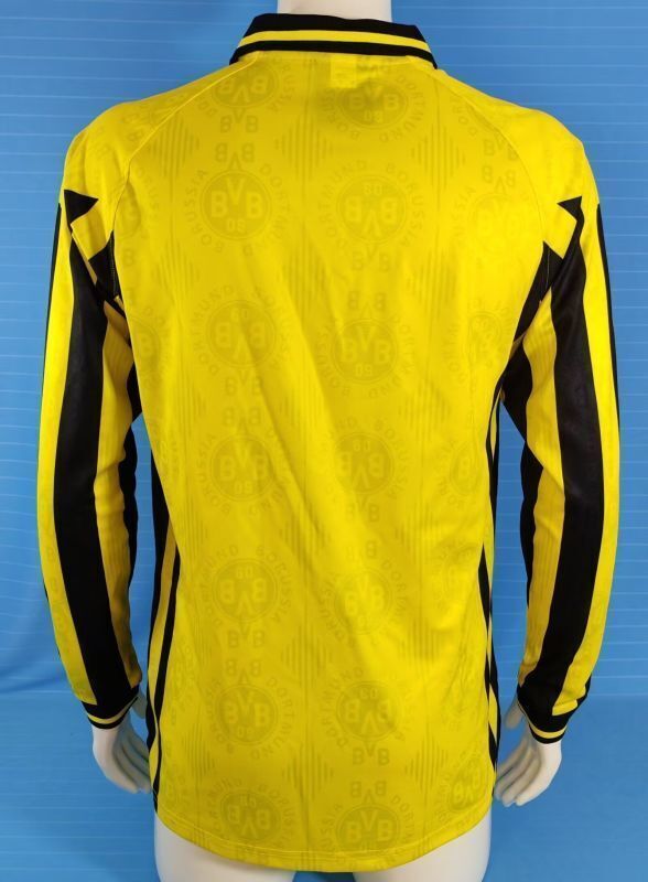 Retro Dortmund 1996-97 home Long Sleeve soccer jerseys