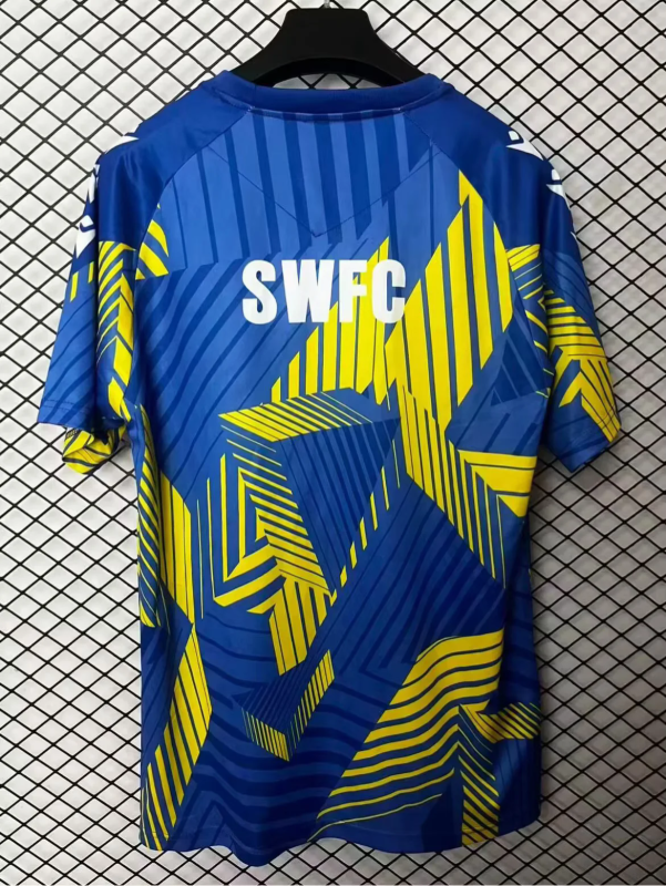 Sheffield Wednesday F.C. 2025/26 blue yellow Pre-Match jersey