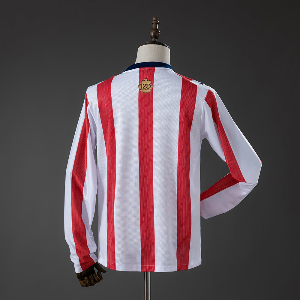 Chivas de Guadalajara 120 Aniversario Long Sleeve Jersey S-4XL