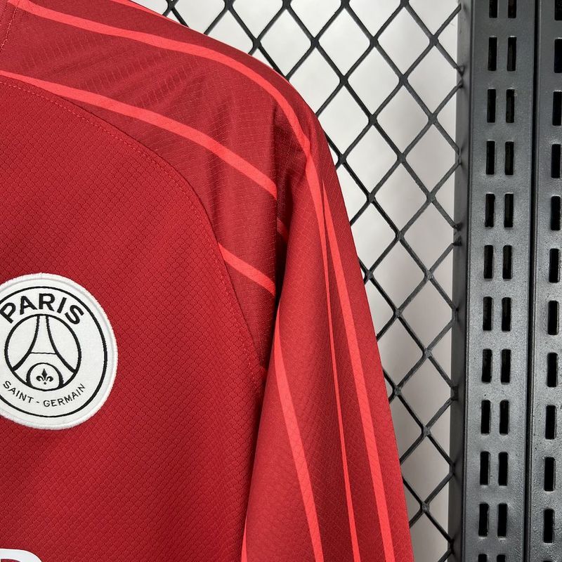 25-26 Paris Saint-Germain red long sleeve goalkeeper jersey