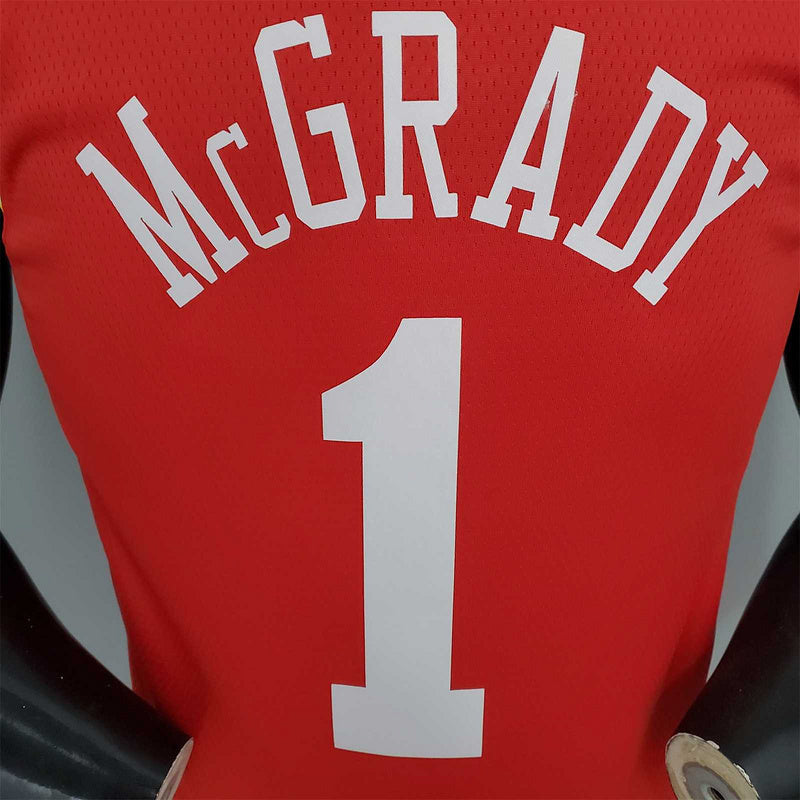 McGRADY#1 Rockets Retro Red