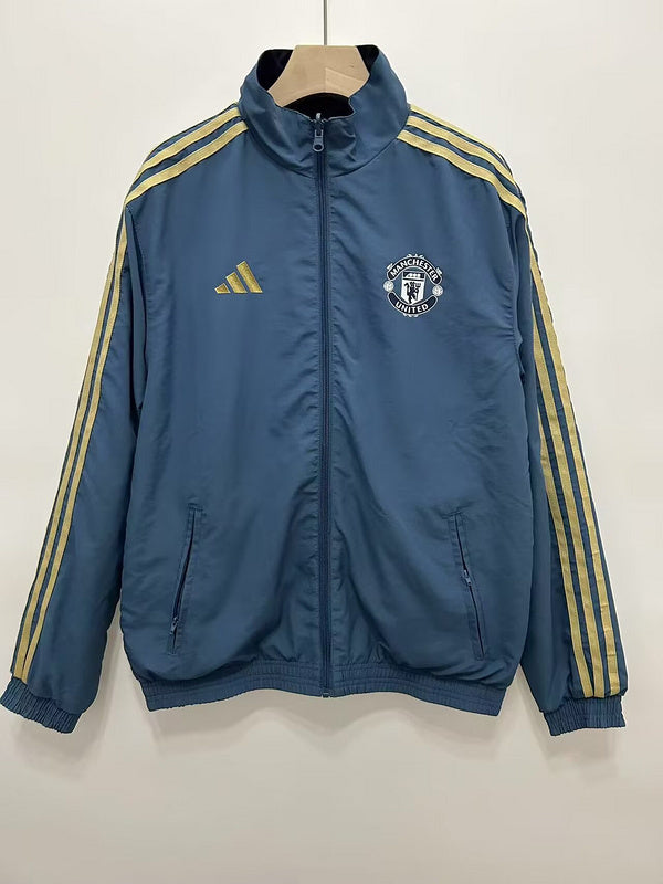 25-26 Manchester United blue reversible windbreaker