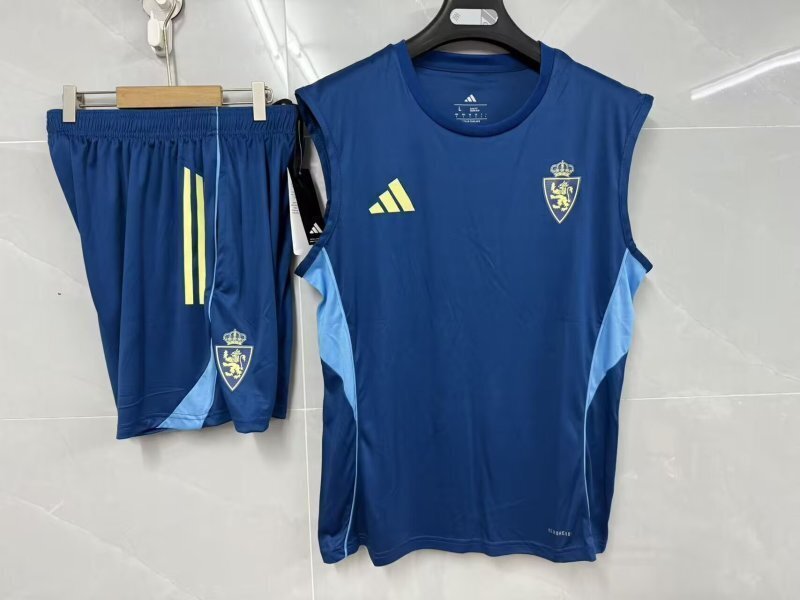 25-26 Real Zaragoza Blue Vest Suit